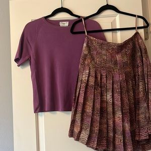 Maggy L sweater top and shirt set